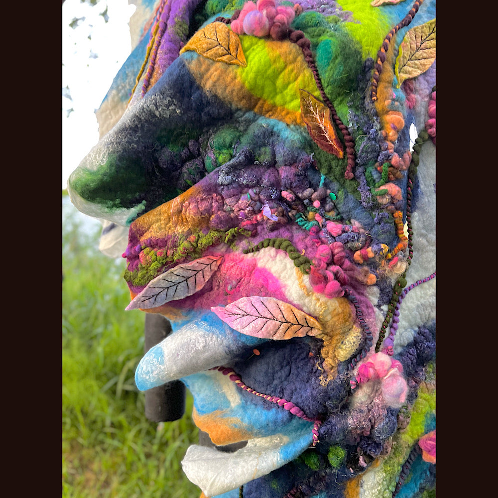 Felted Shawl 74”X 27”