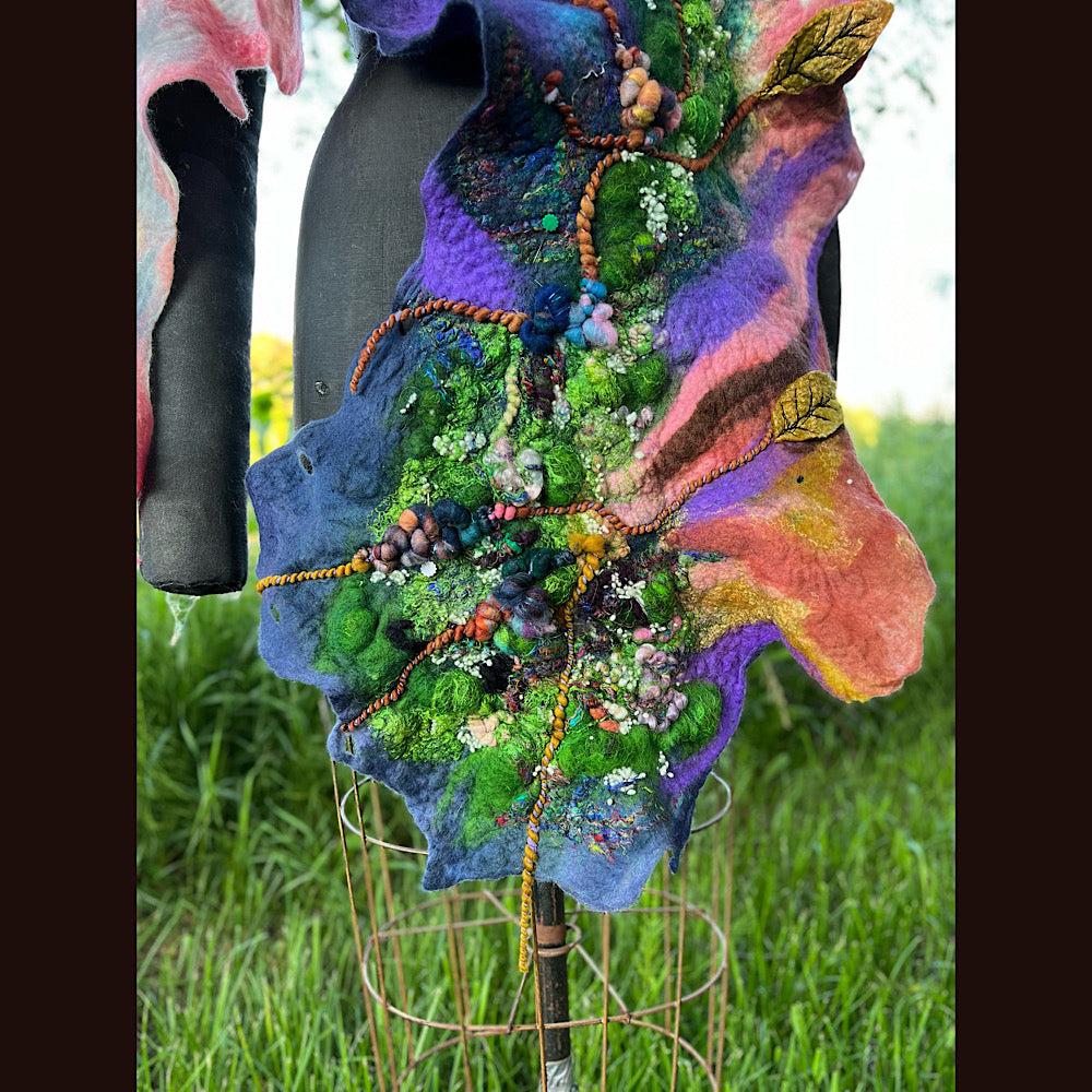 Felted Shawl 70” X 23”