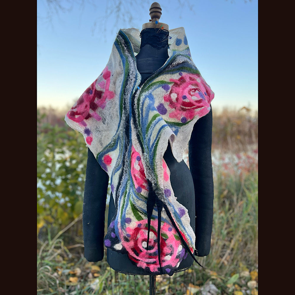 Felted Scarf 82” X 13”