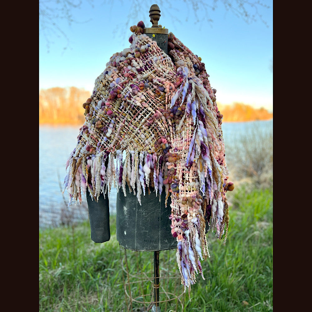 Woven shawl 82” X 36” 1 pound