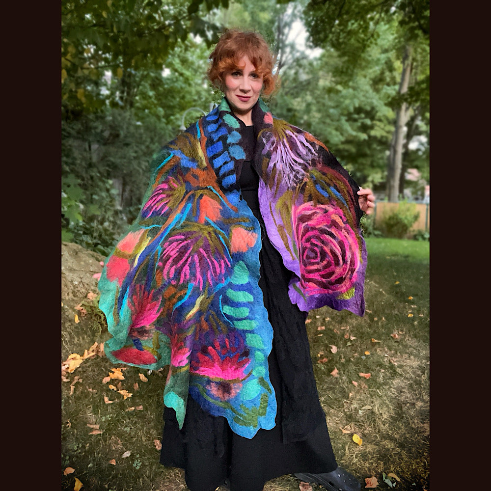 Felted Scarf 86” X 17”