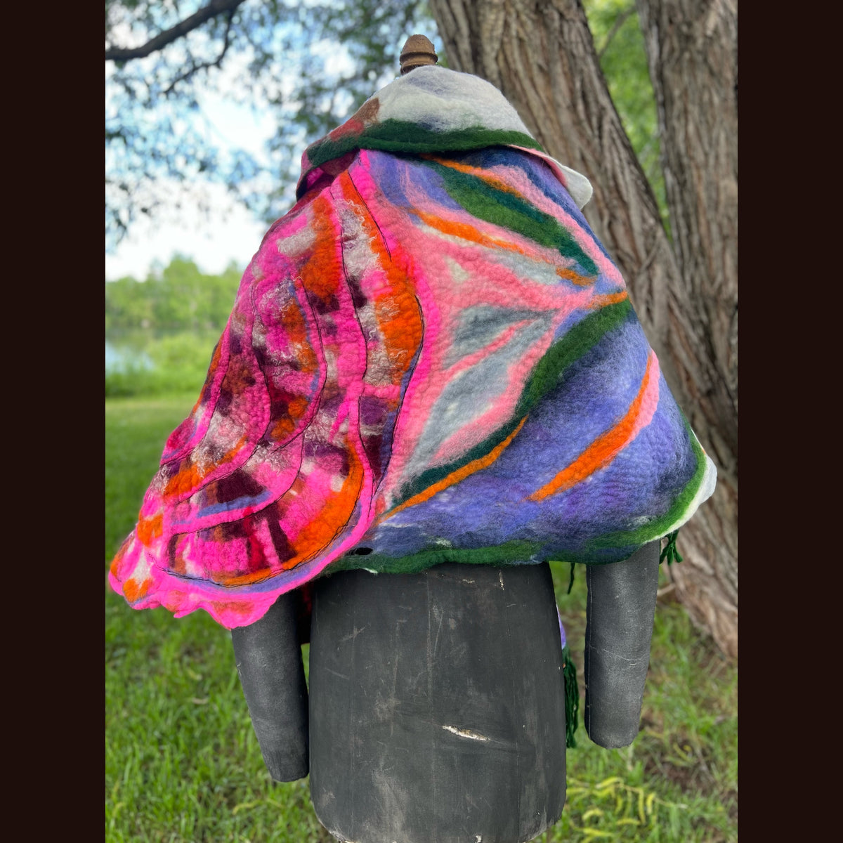 Felted Shawl 64”X 27”