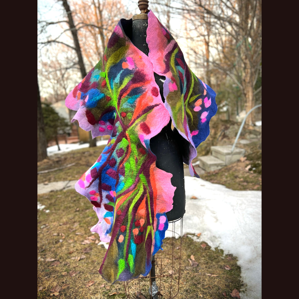 Felted Scarf 76” X 20”