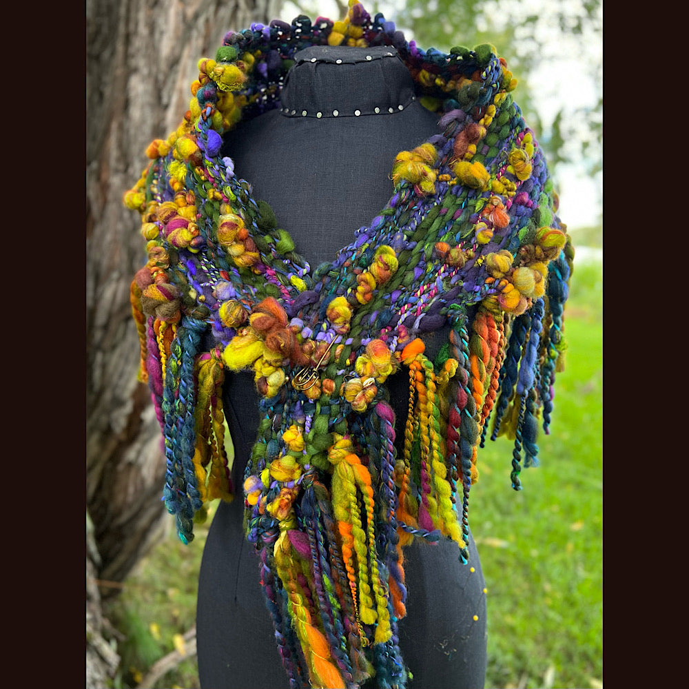 Woven shawl scarf 57” X 17”