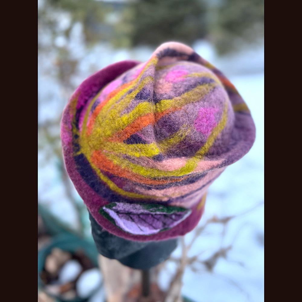 Mini Felted top hat small