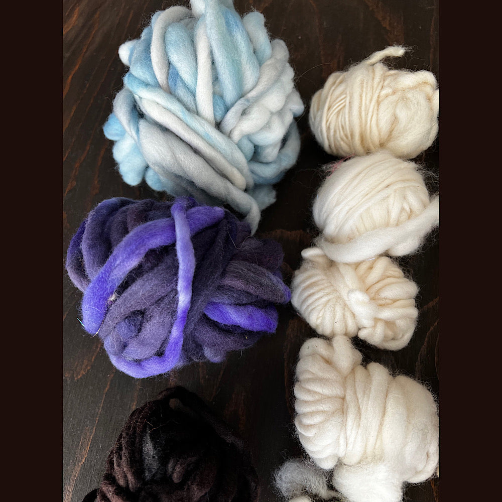 Very Large lot of hand spun yarn for weaving crochet knitting  21.1 oz