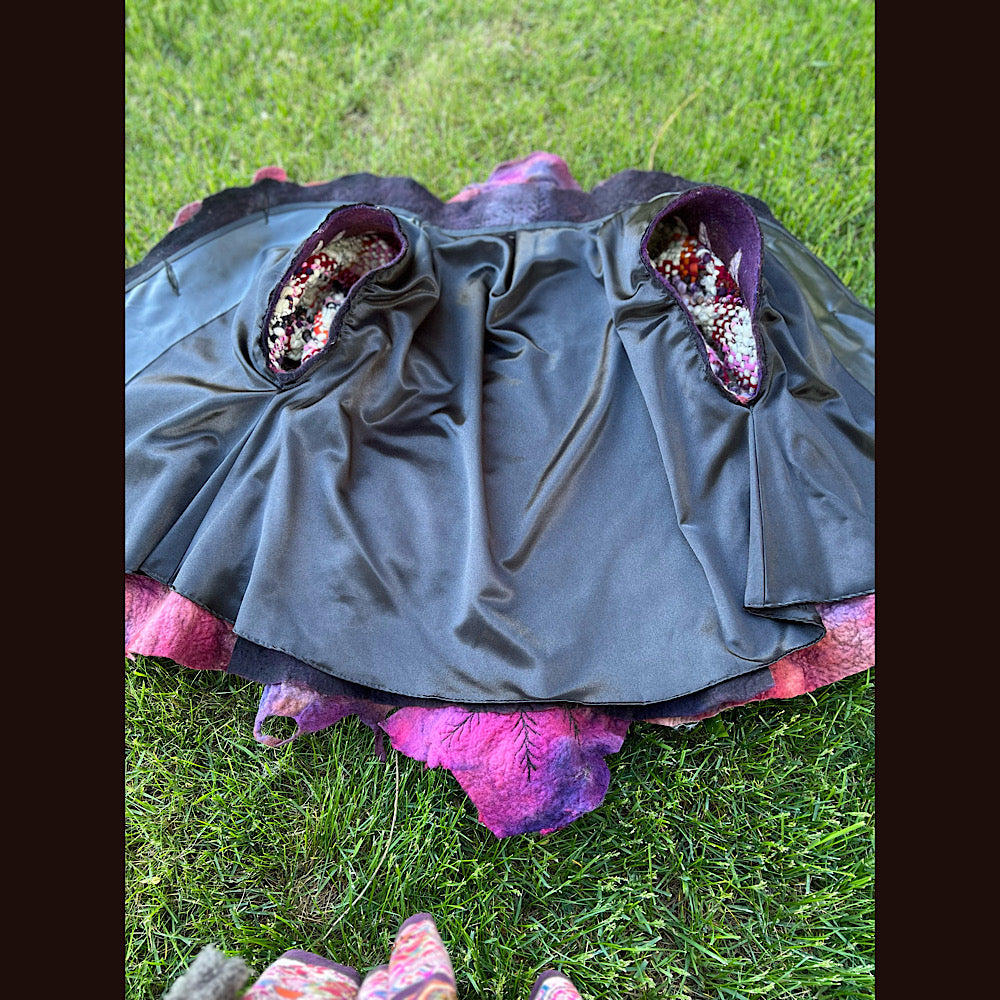 Felted adorned coat Size M-L