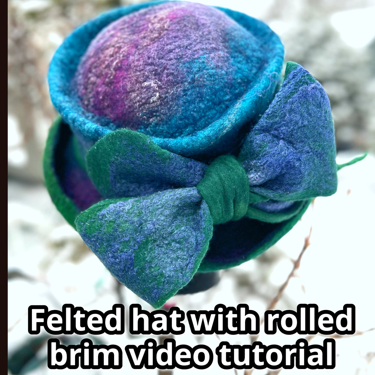 How to felt a top hat with rolled brim video tutorial 3 hours