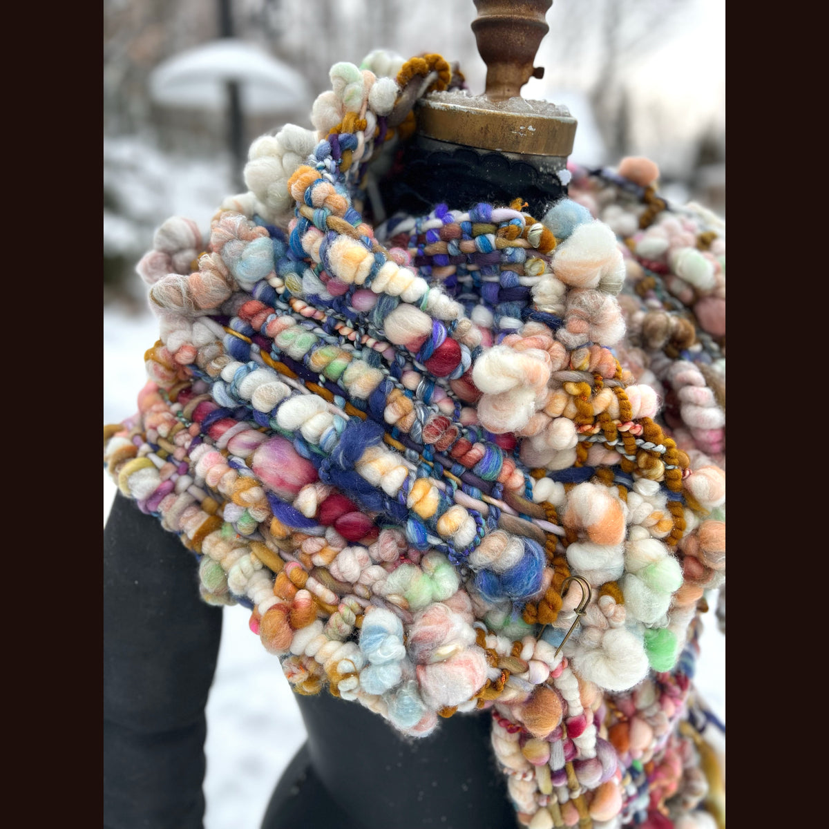 The Golden Rose Scarf 86” X 9”