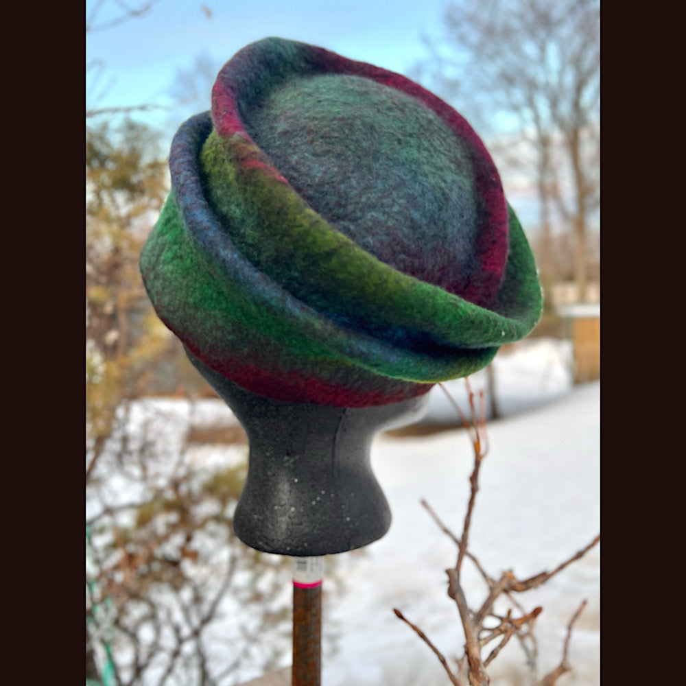 Felted top hat 23” 1/2 medium