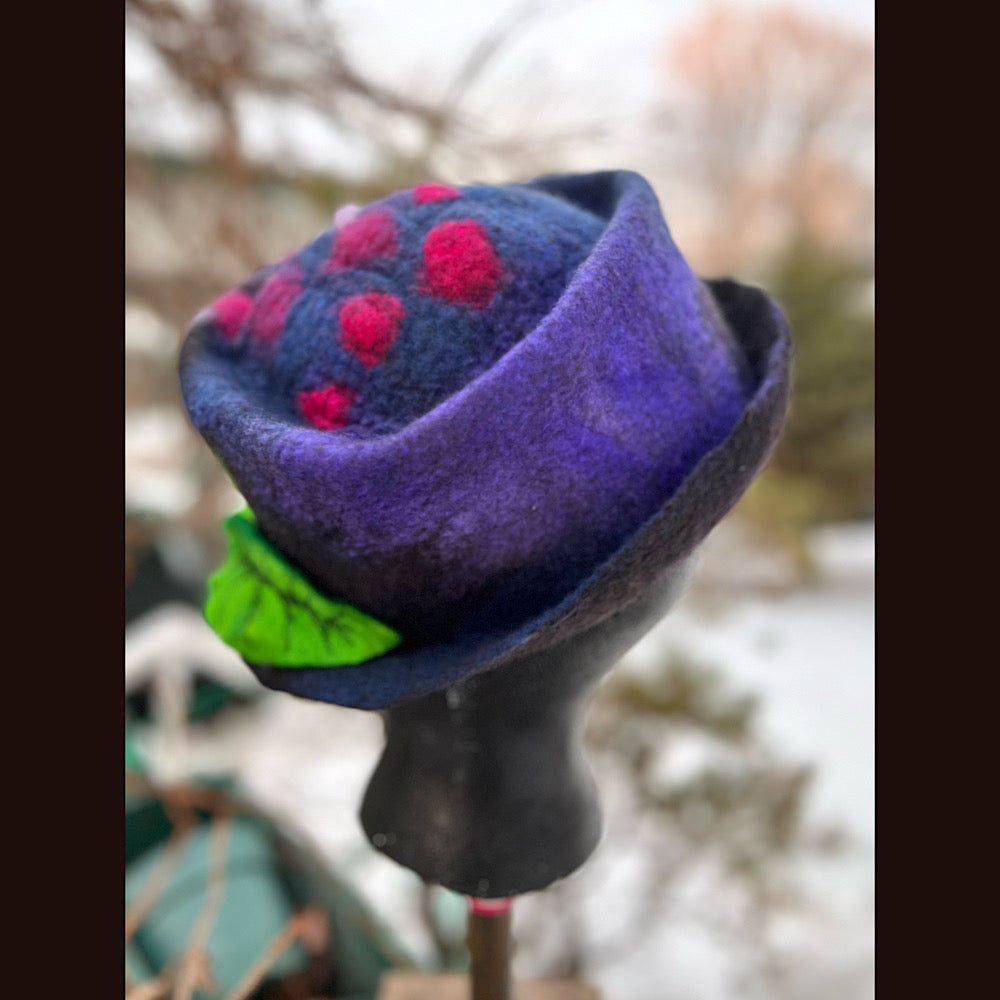 Mini Felted top hat small medium