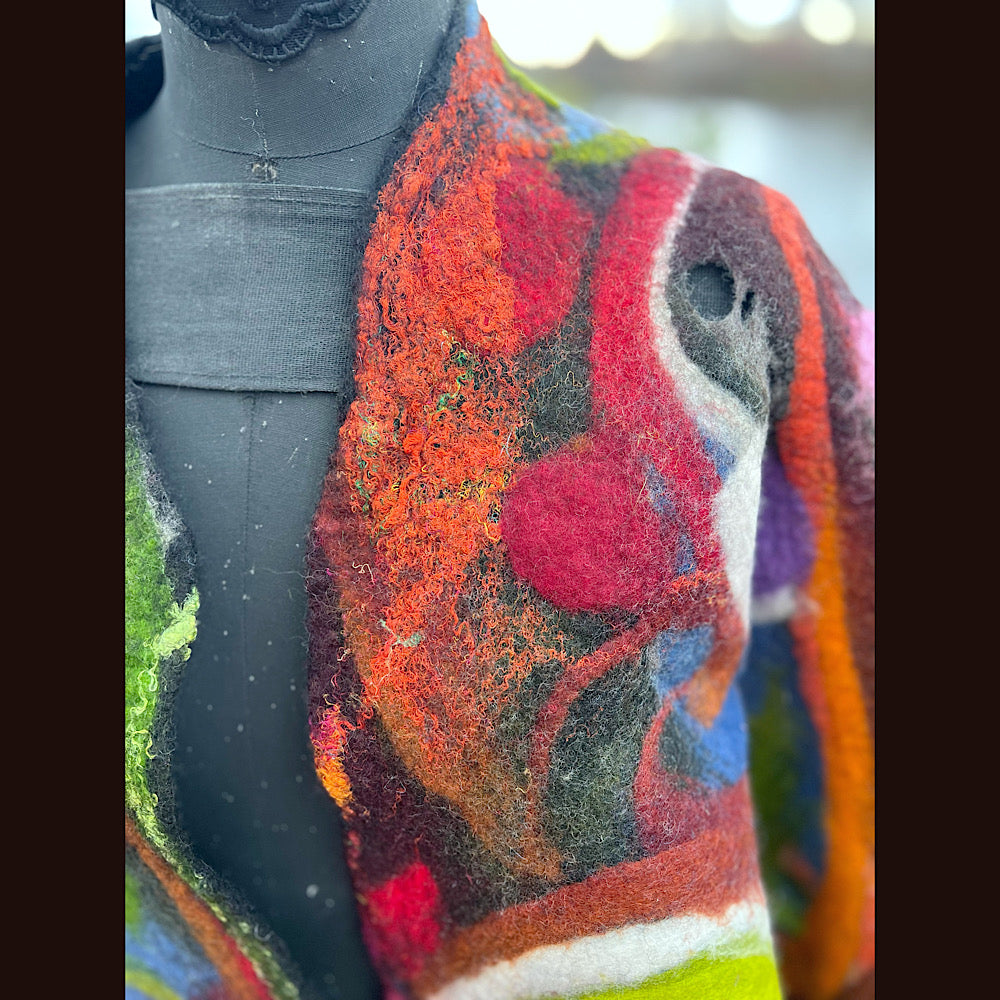 Felted Shawl 84” X 27”