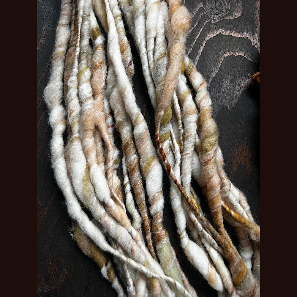 Very Large lot of 5 skeins of art yarn for weaving  14.7 oz