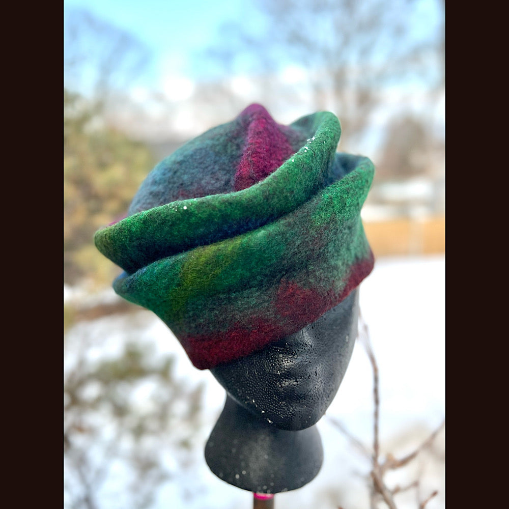 Felted top hat 23” 1/2 medium