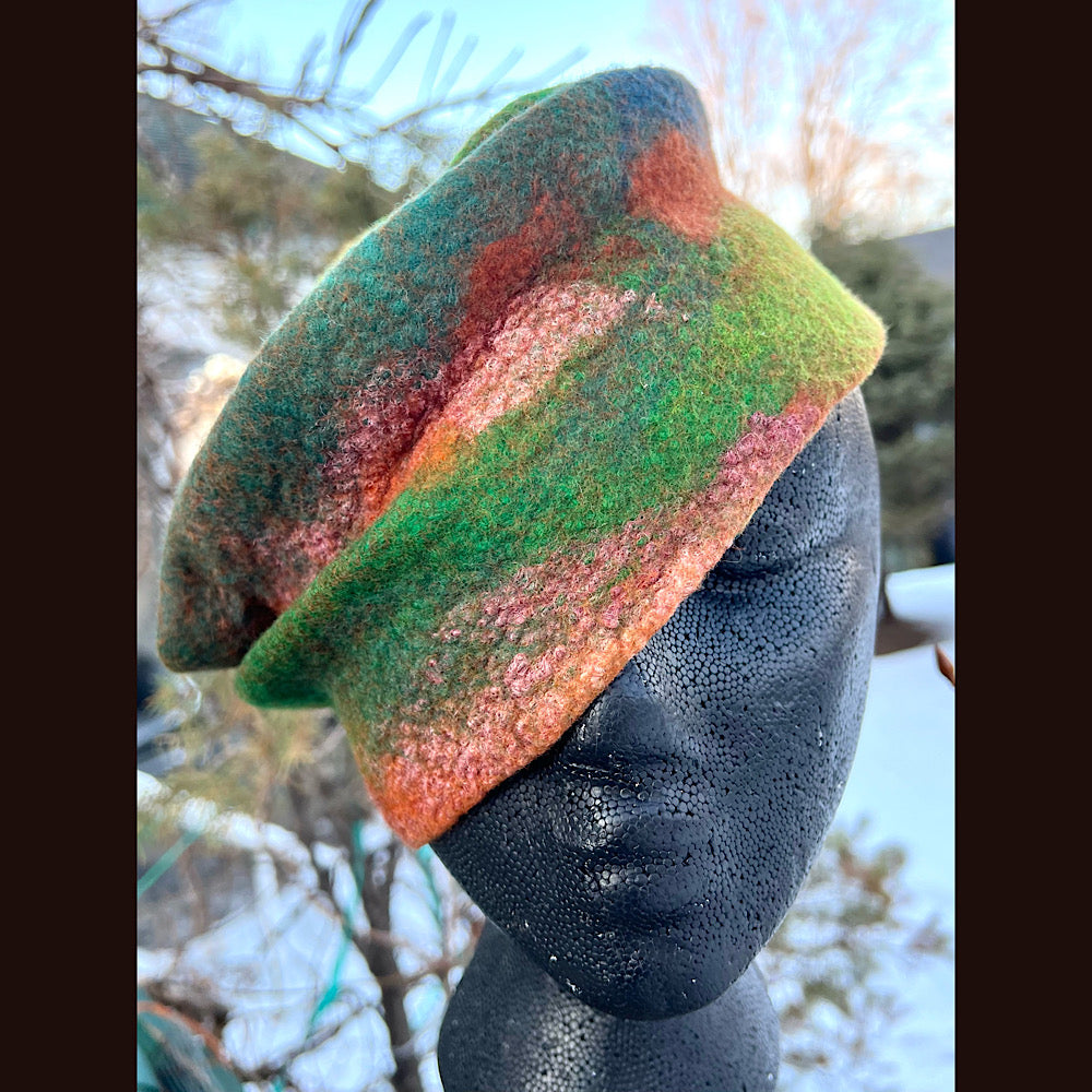 Felted top hat 23” 1/2 medium