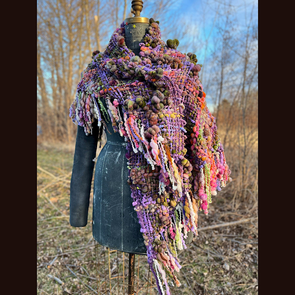 Woven shawl 80” X 34” 1 pound