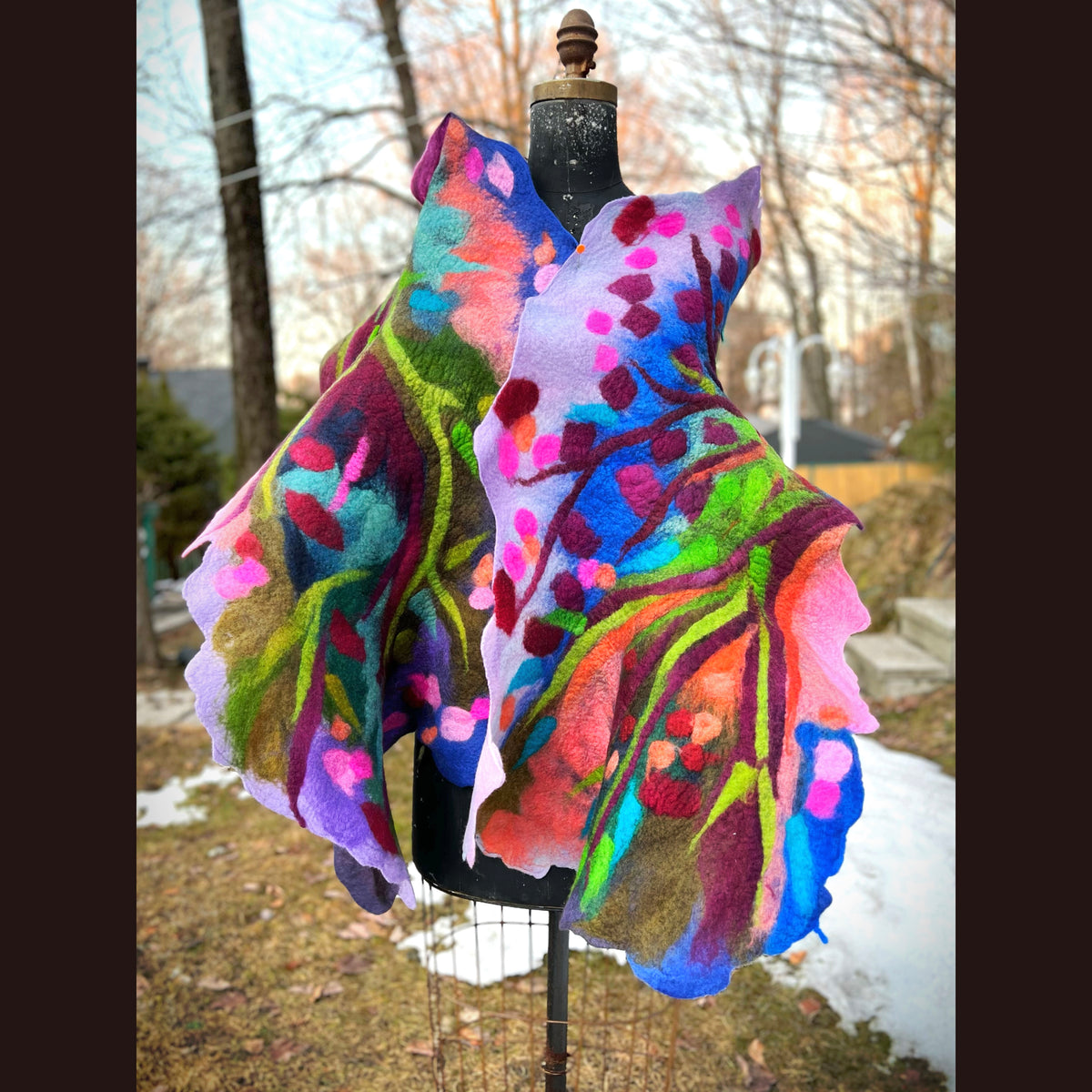 Felted Scarf 76” X 20”