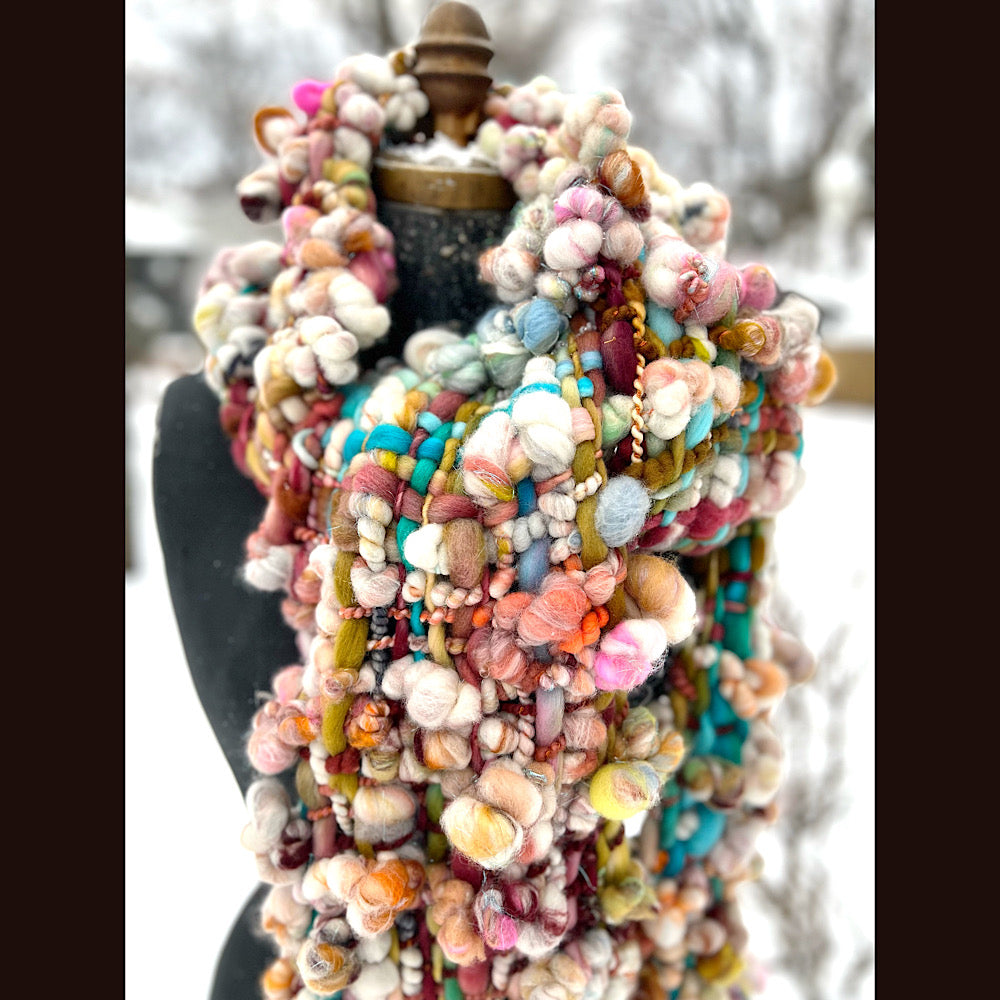 The Golden Rose Scarf 92” X 10”