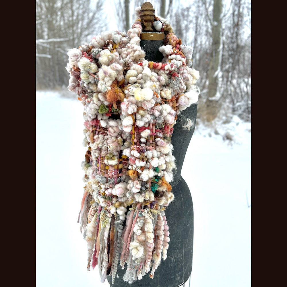 The Golden Rose Scarf 88” X 10”