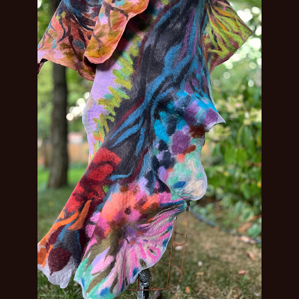 Felted Scarf 80” X 25”