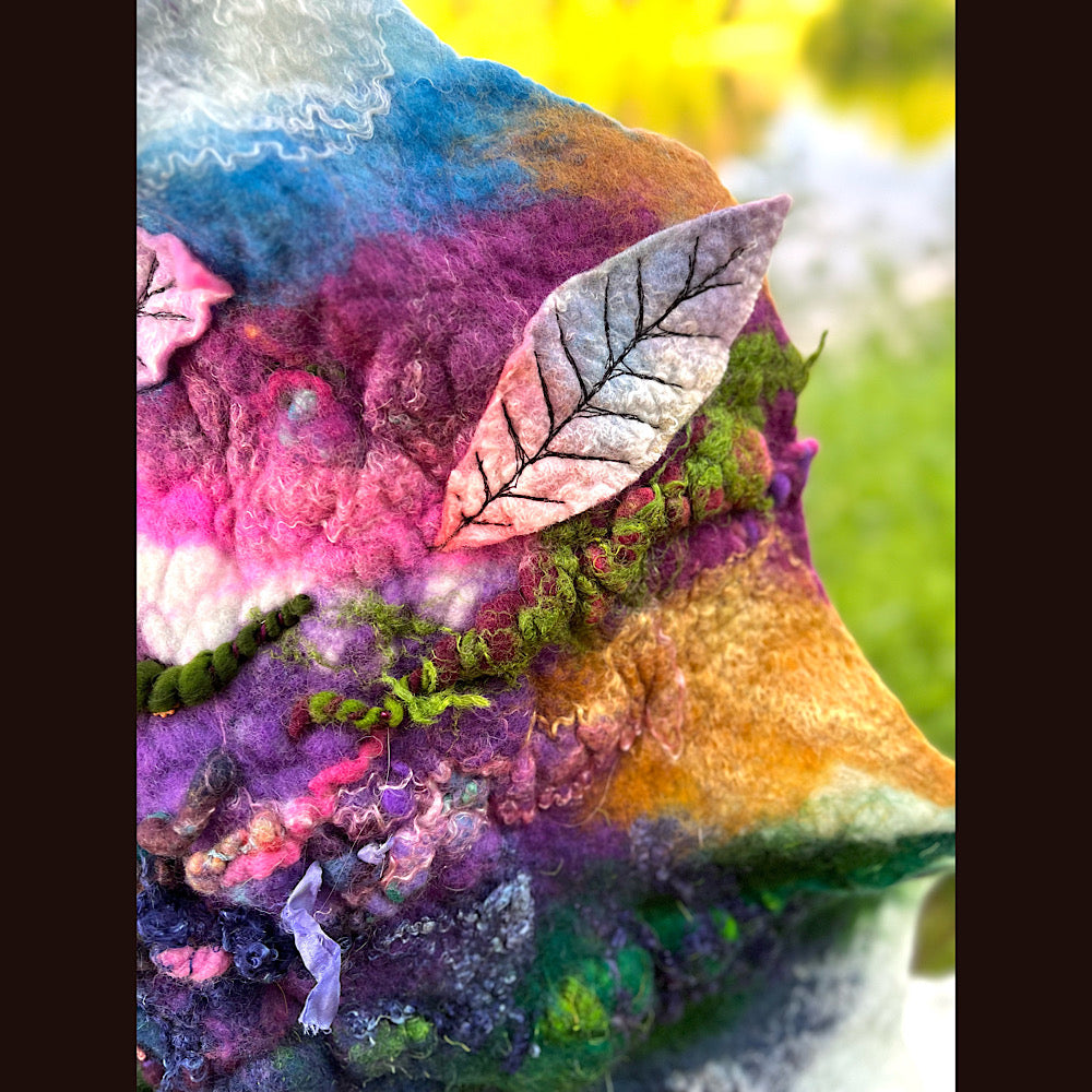 Felted Shawl 74”X 27”