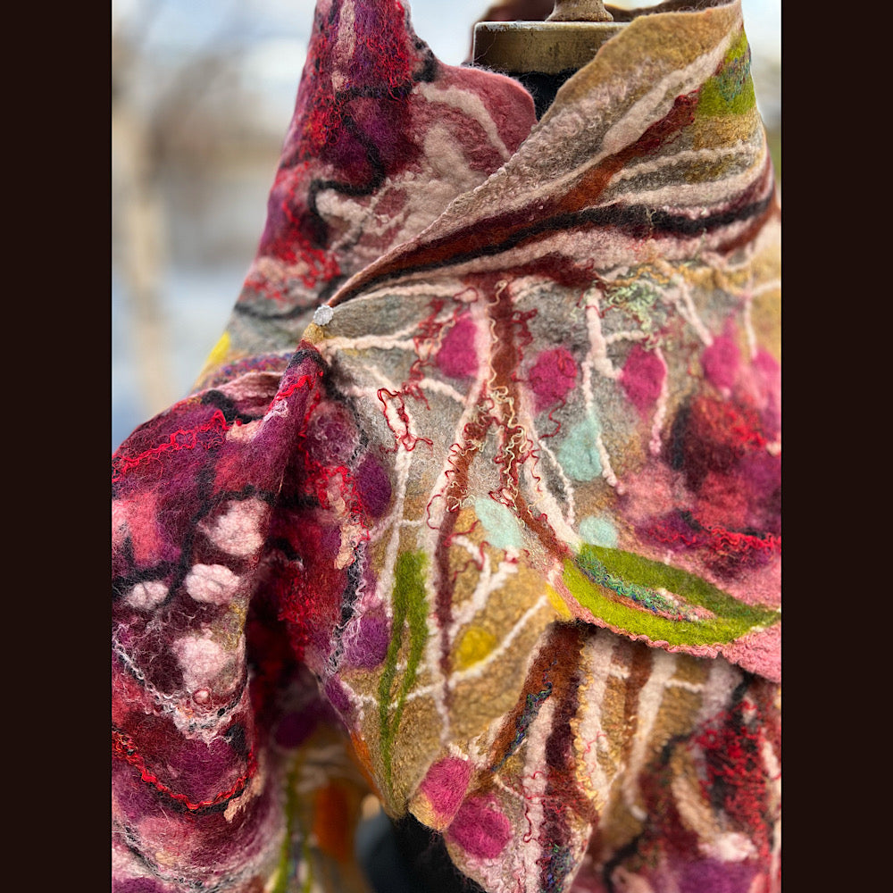 Felted Scarf 82” x 12”