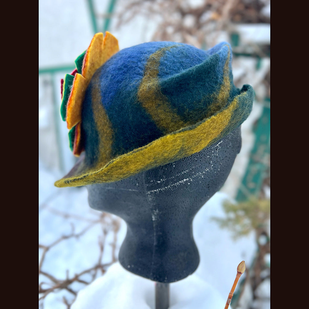 Mini Felted top hat small