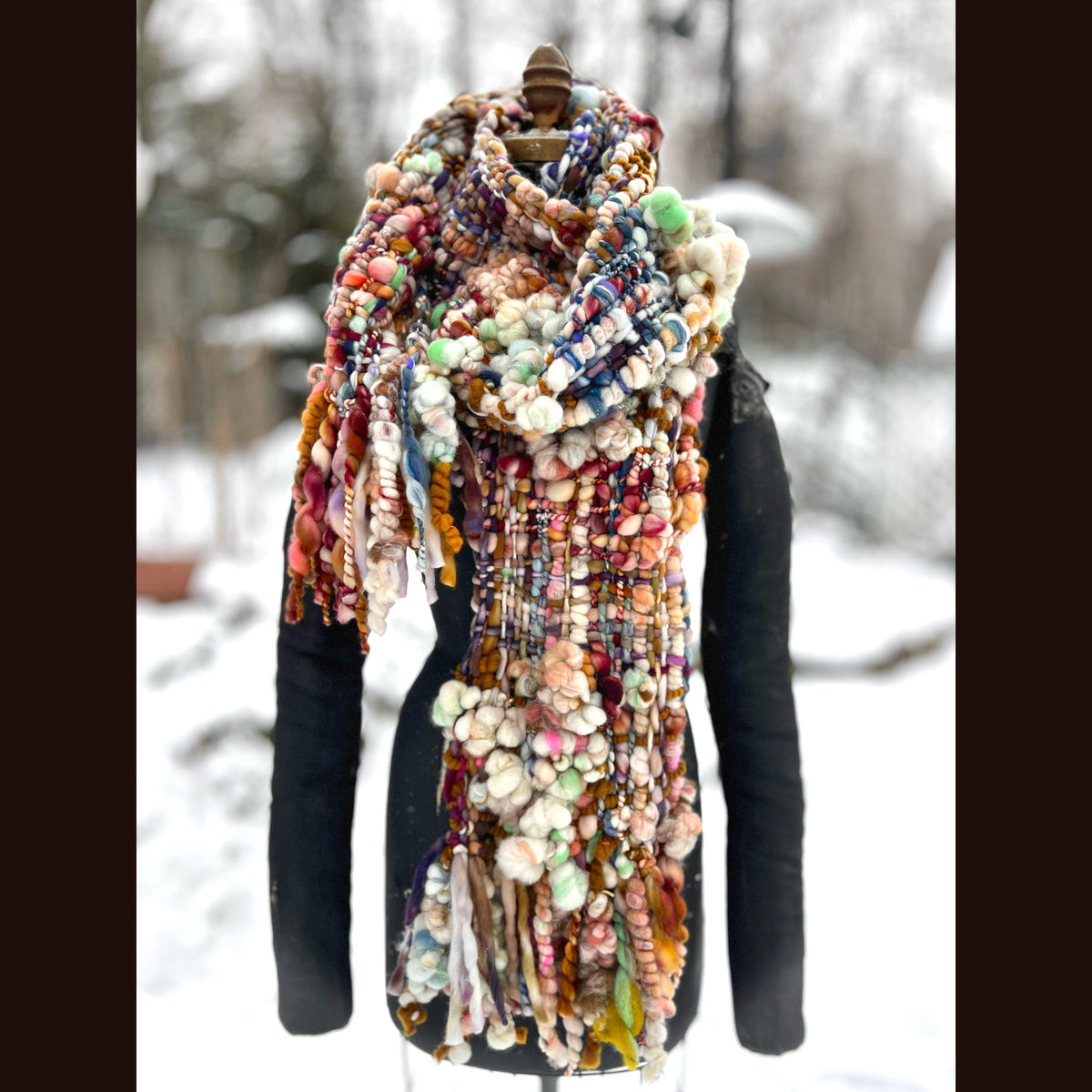 The Golden Rose Scarf 86” X 9”