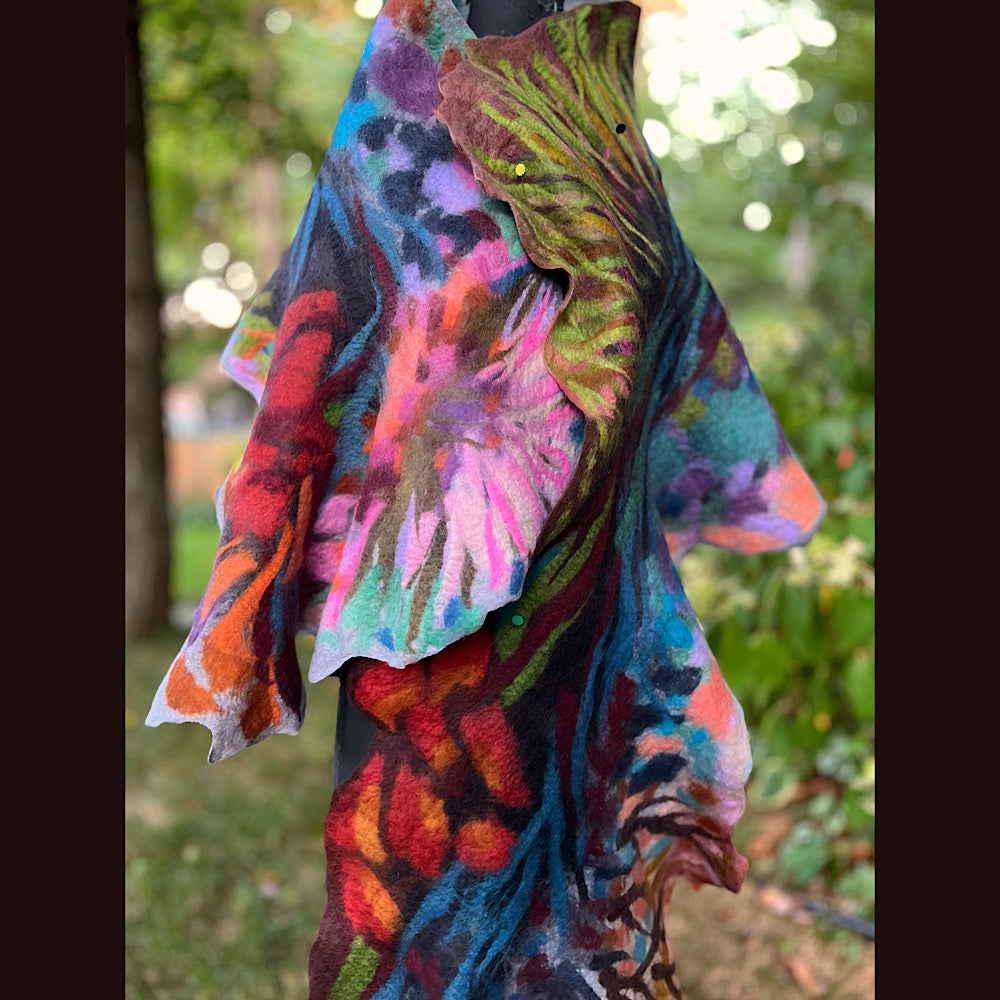 Felted Scarf 80” X 25”