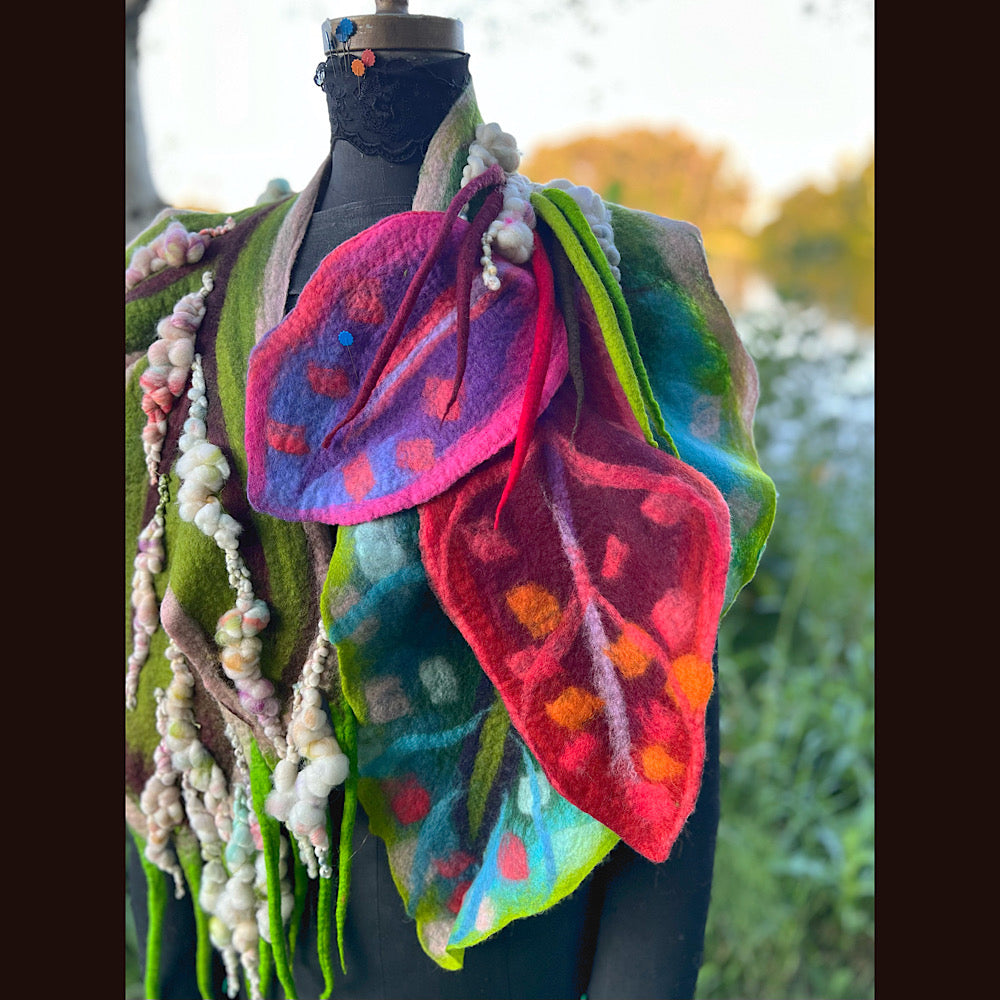 Felted Scarf 62” X 12”