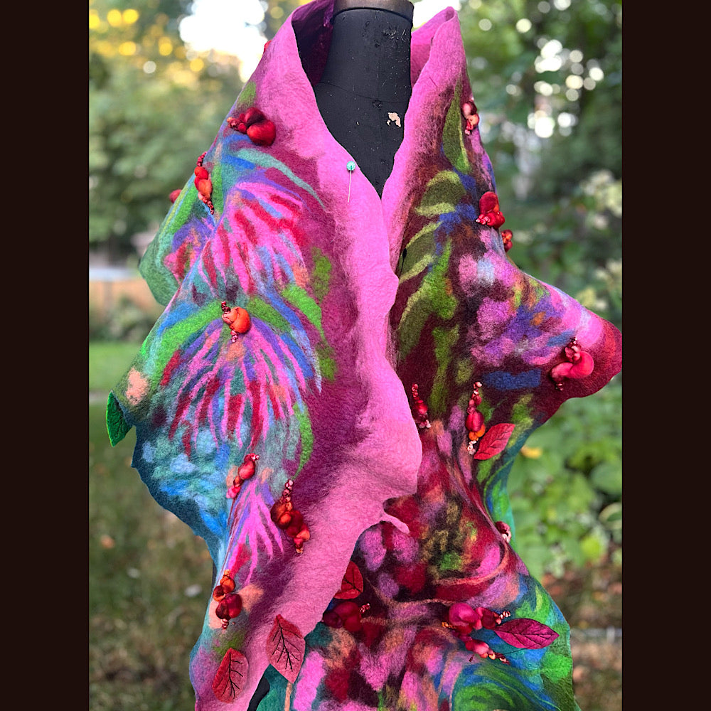 Felted Scarf 86” X 17”