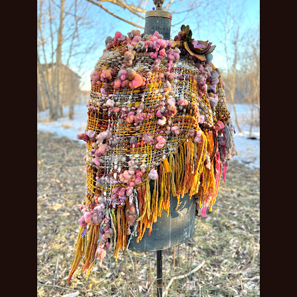 Woven shawl 82” X 37”