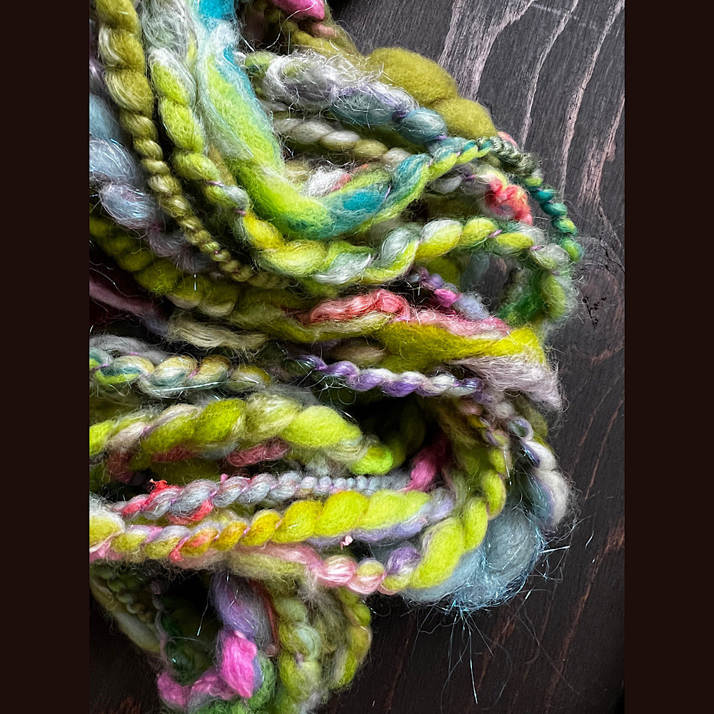 lot of hand spun yarn for weaving  knitting crochet 7 oz