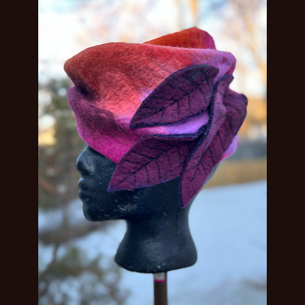 Felted top hat 23” 1/2 medium