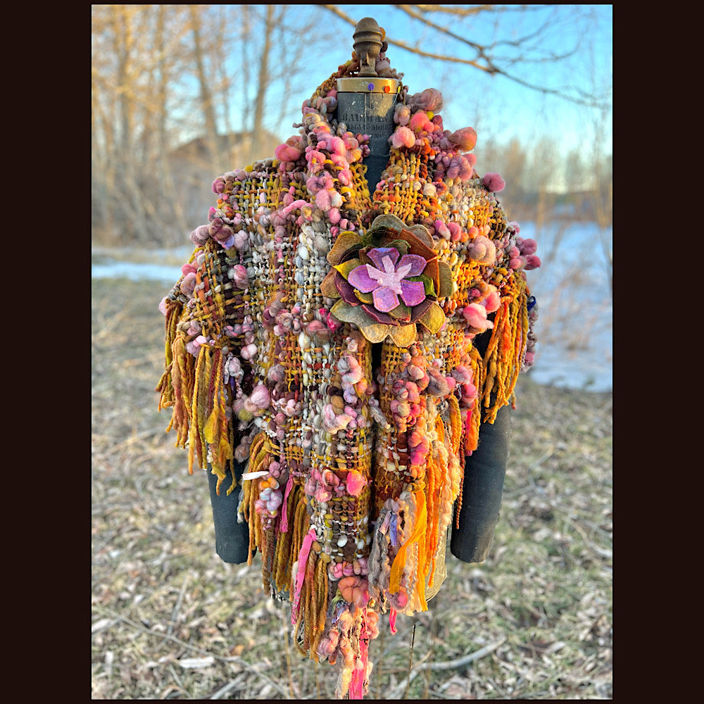 Woven shawl 82” X 37”