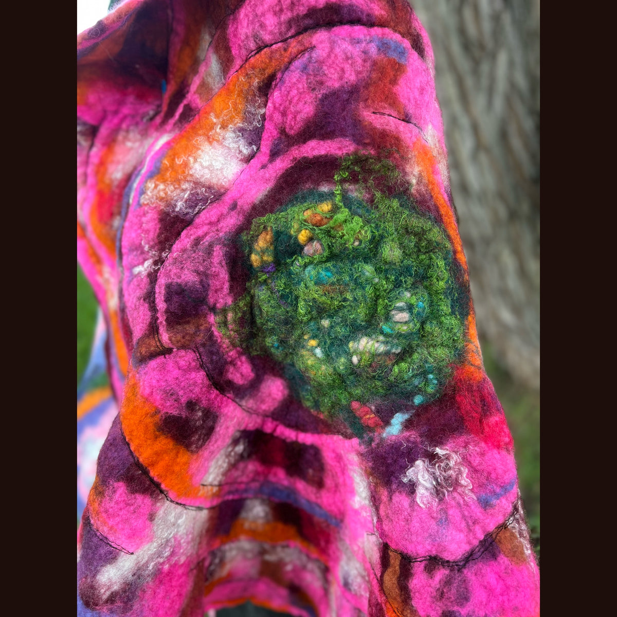 Felted Shawl 64”X 27”