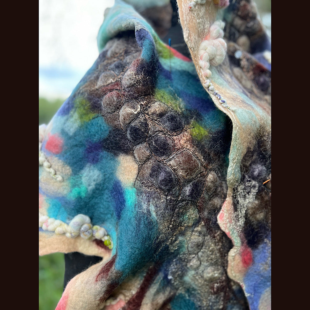 Felted Shawl 90” X 17”