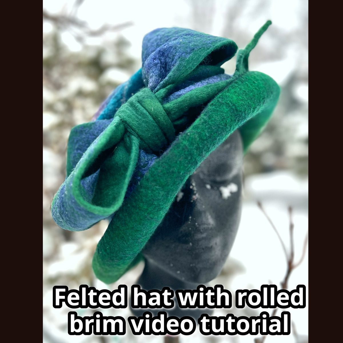 How to felt a top hat with rolled brim video tutorial 3 hours