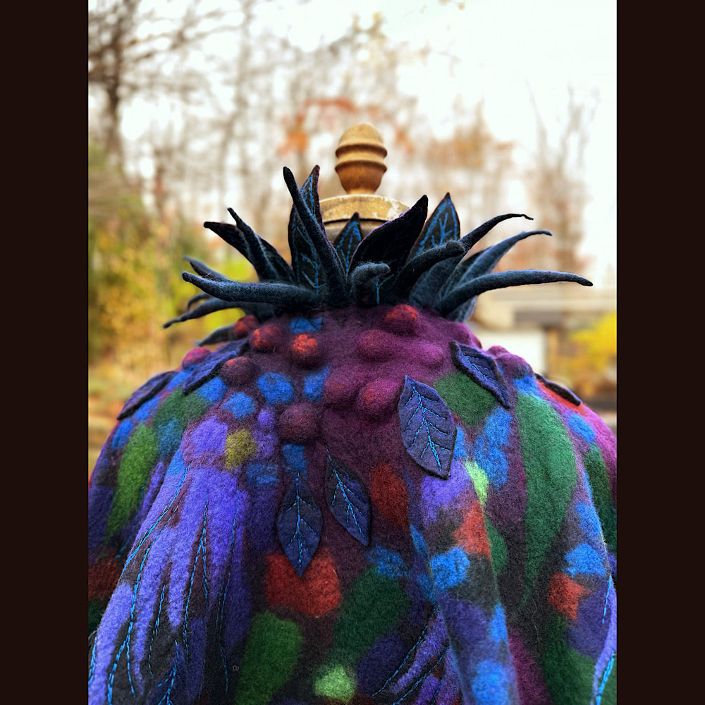 Handmade wool Felted Capelet