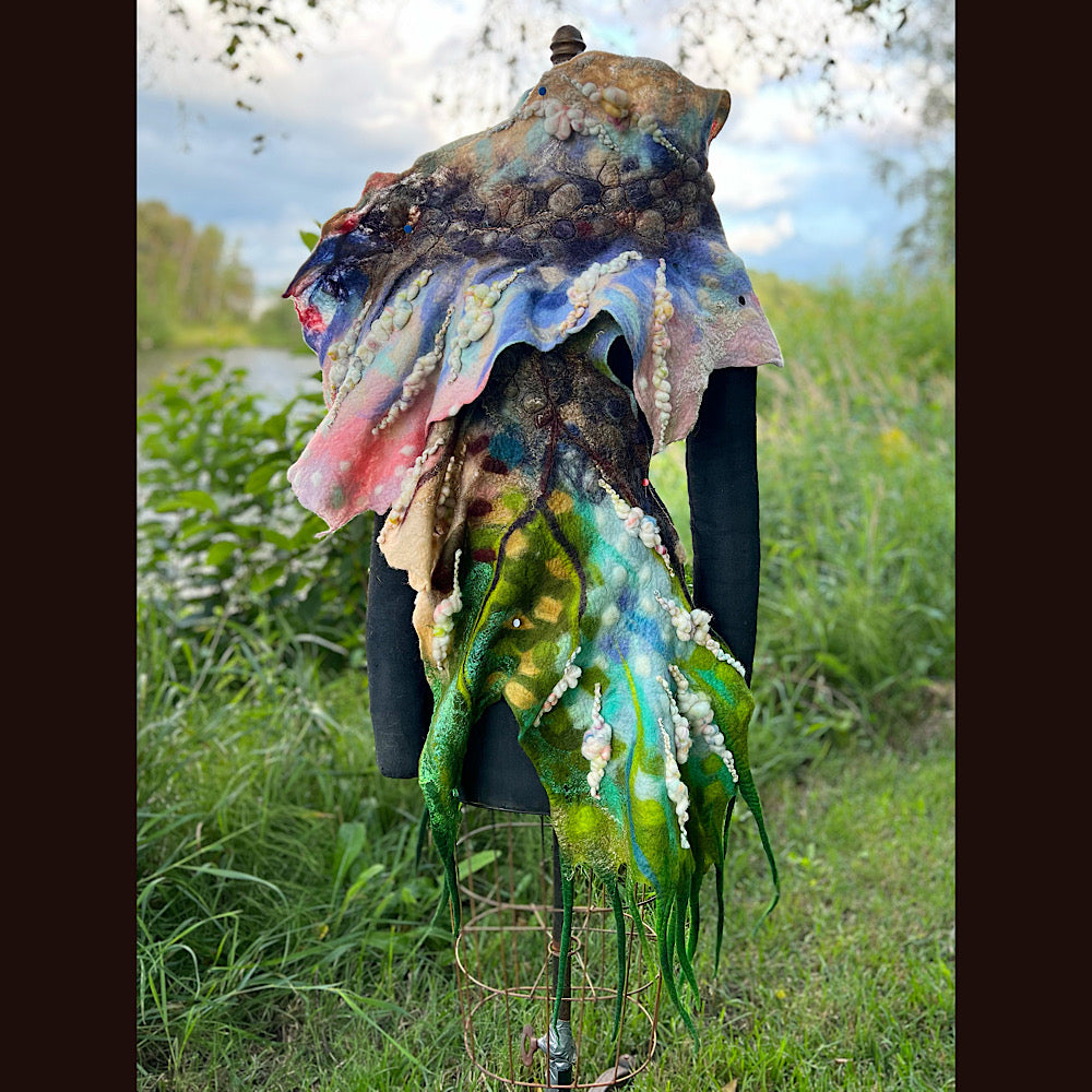 Felted Shawl 90” X 17”