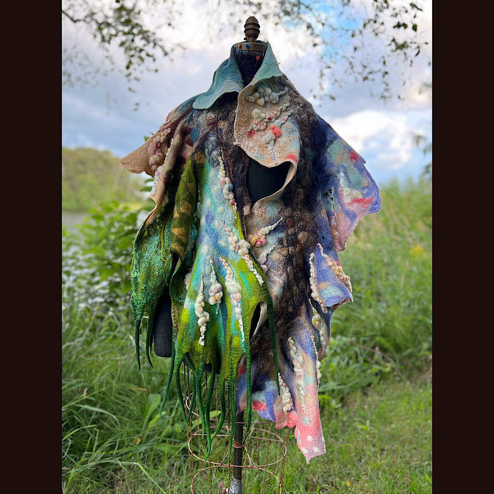 Felted Shawl 90” X 17”