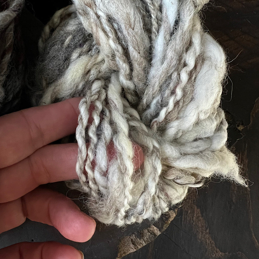 Lot of hand spun yarn for knitting or crochet 11.2 onces