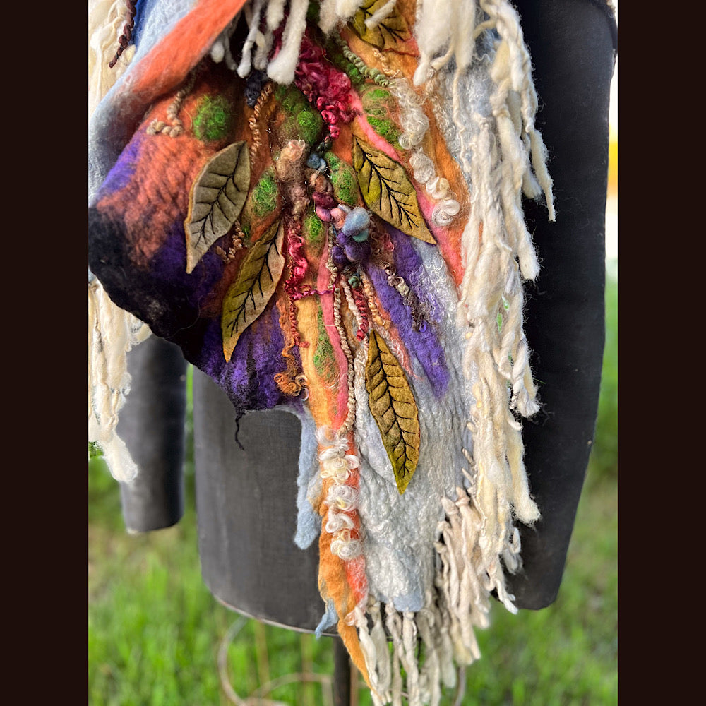 Felted Shawl 86” X 29”