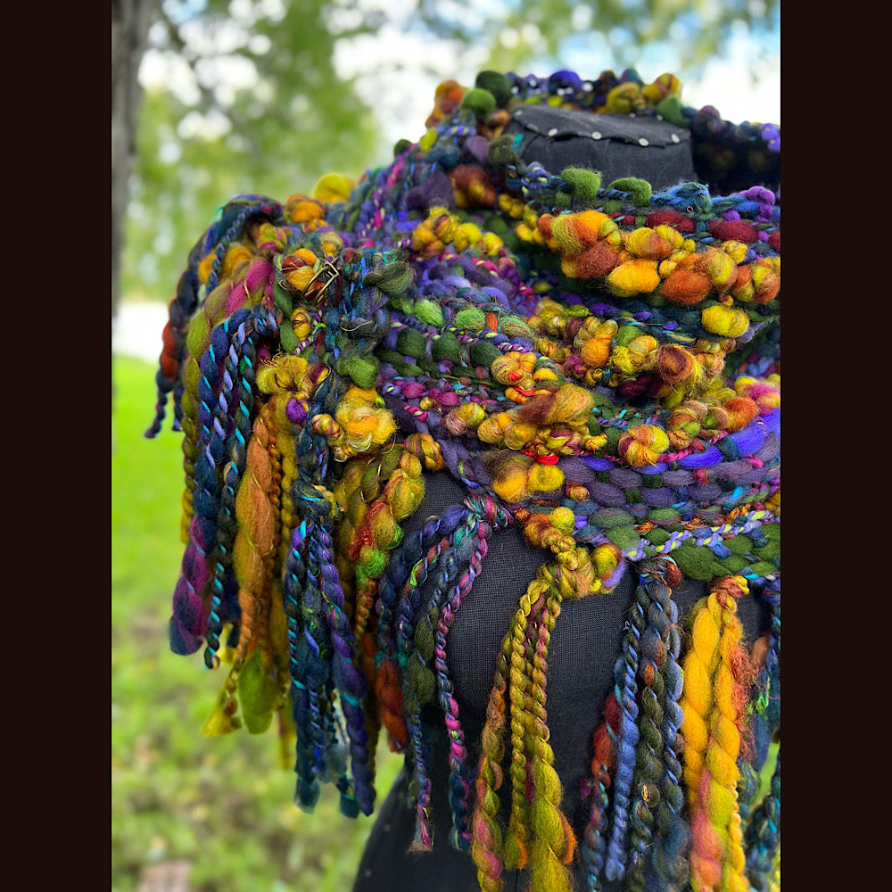 Woven shawl scarf 57” X 17”