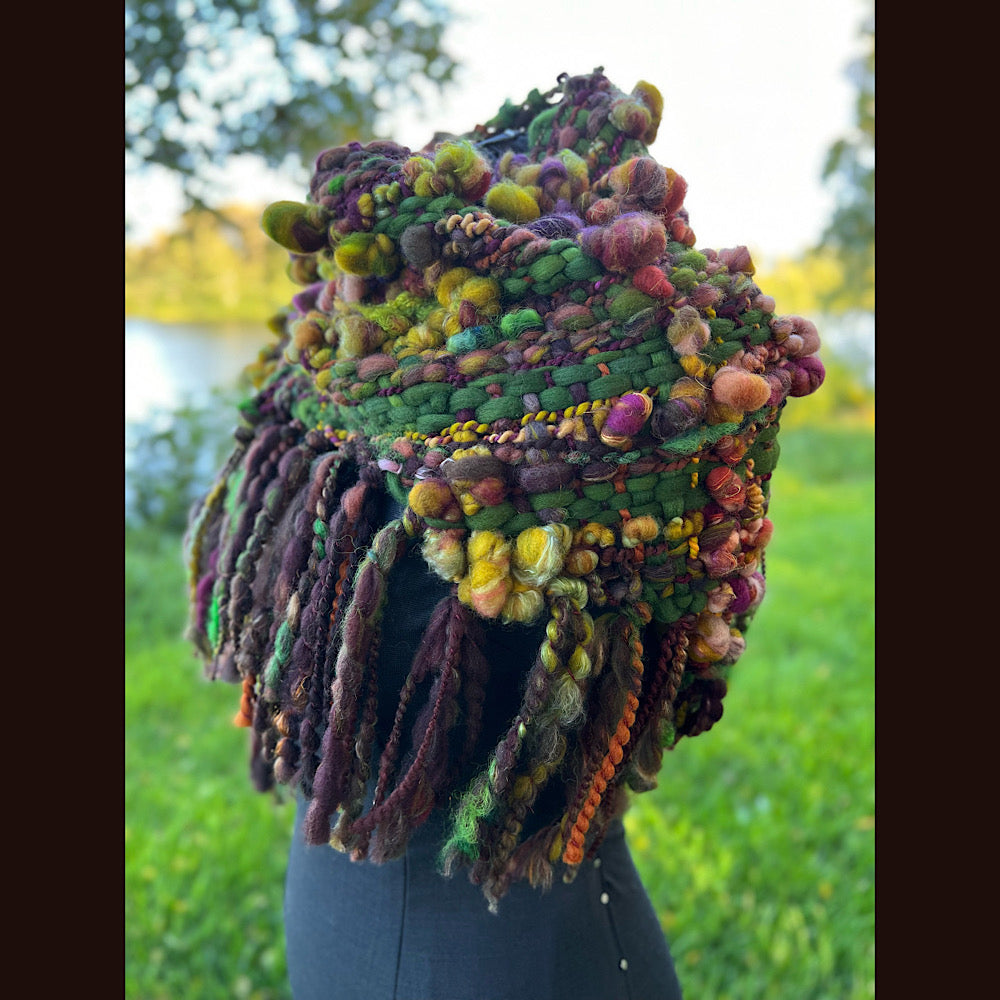 Woven shawl scarf 57” X 17”