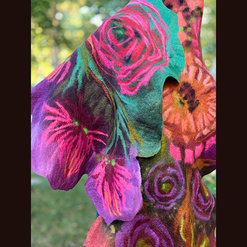 Felted Scarf 80” X 23”