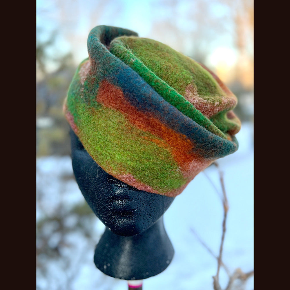 Felted top hat 23” 1/2 medium