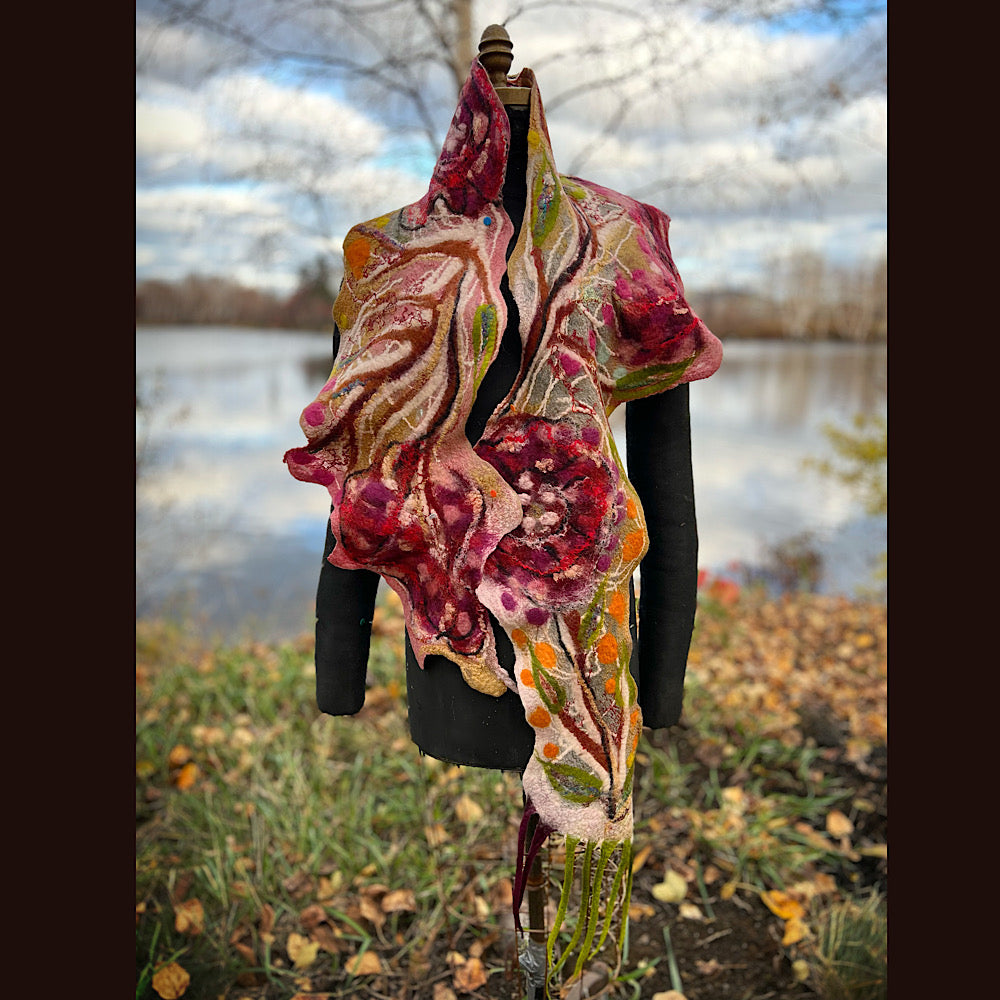 Felted Scarf 82” x 12”