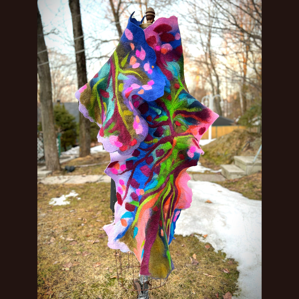 Felted Scarf 76” X 20”