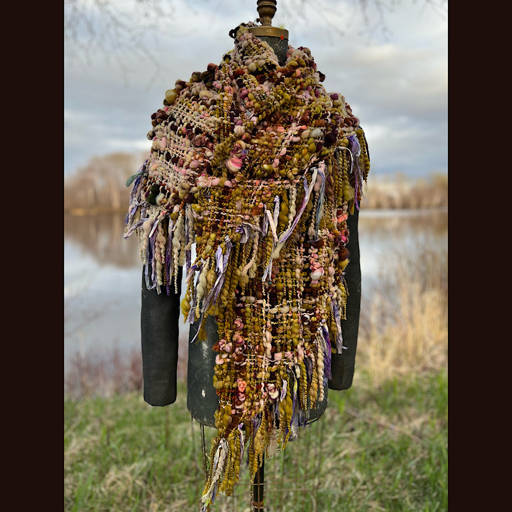 Woven shawl 82” X 36” 1 pound